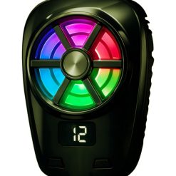 مروحة لاسلكية لتبريد الهاتف اثناء اللعب  مزودة بإضاءة ار جي بي  مع 3 مستويات للتبريد