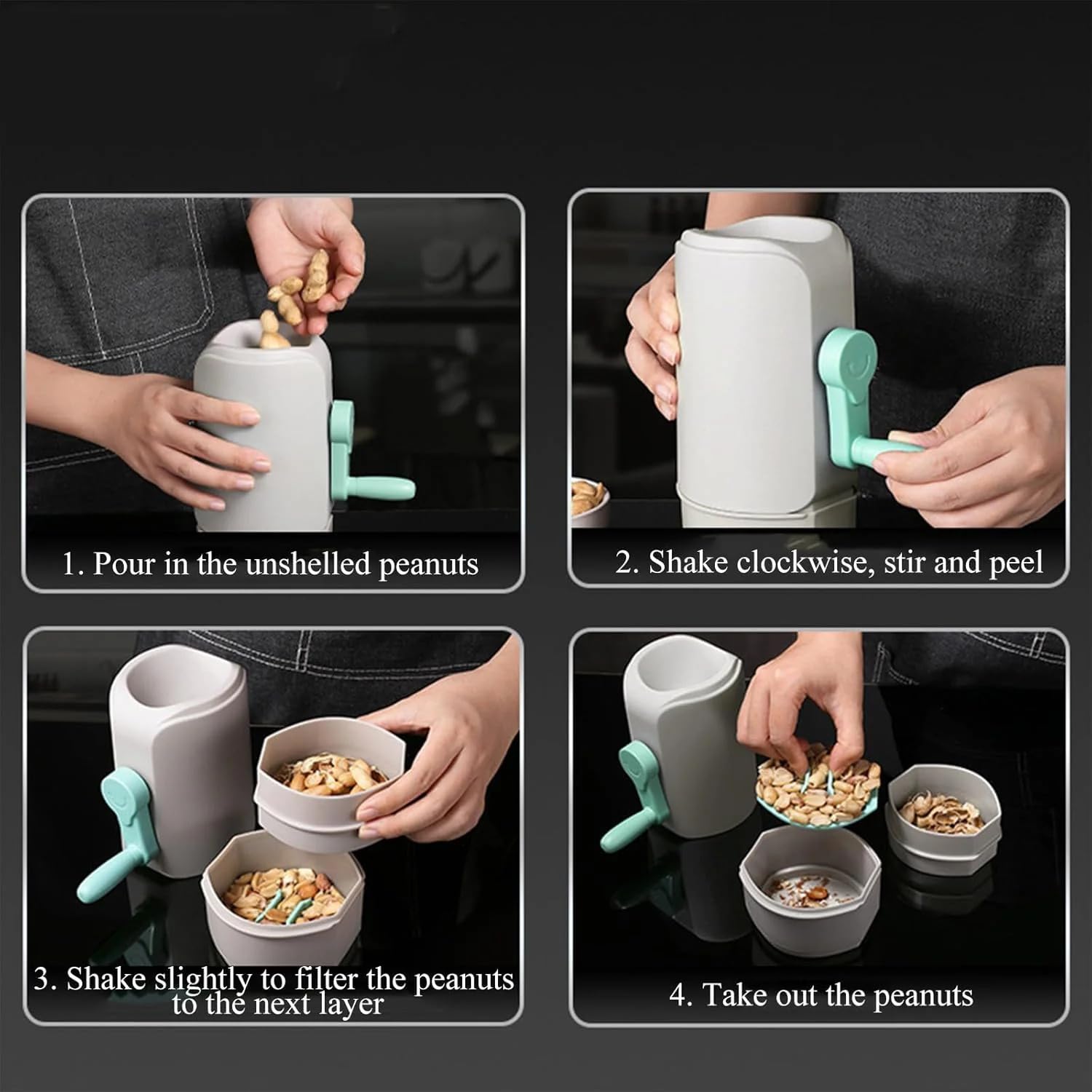 أداة يدوية لتقشير الفول السوداني والمكسرات - الصورة 8