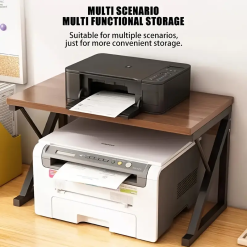 Alternative view of استاند طابعة خشبي لسطح المكتب لتوفير المساحة