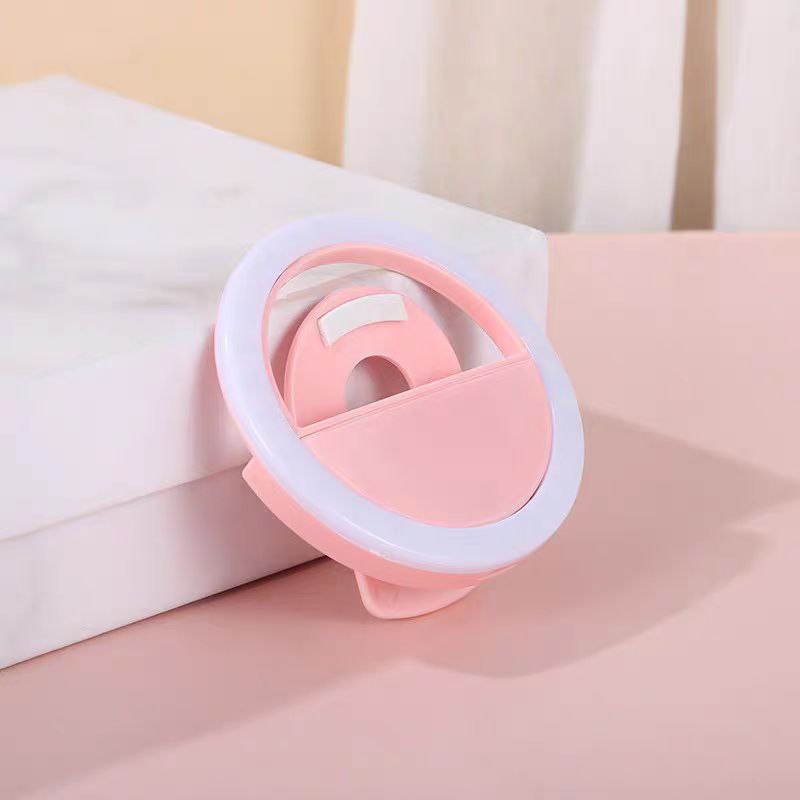 رينج لايت ميني ب 3 مستويات اضاءة مع مشبك للتعليق بيو اس بي للشحن - الصورة 5