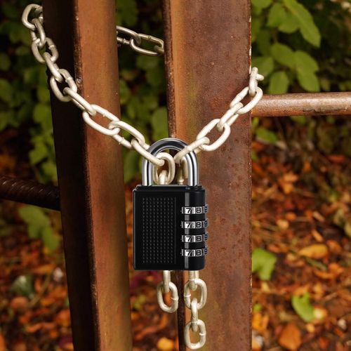 قفل أمان برقم سري من 4 أرقام للمنازل وشنط السفر والمكاتب - الصورة 3