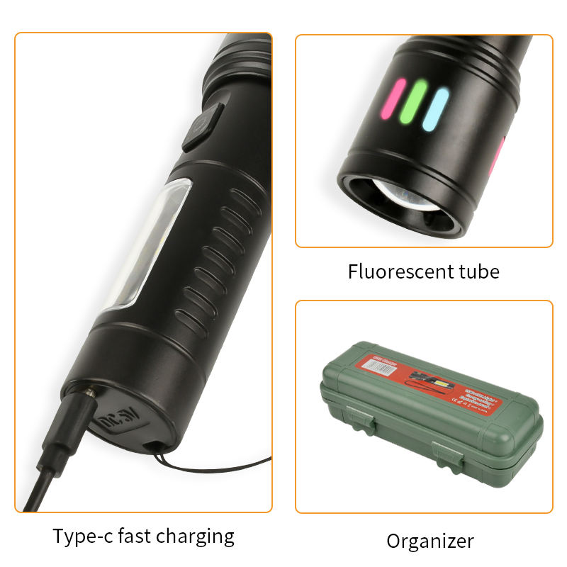 كشاف ميني بخاصية الزوم ب 6 اوضاع اضاءه مختلفة - الصورة 3