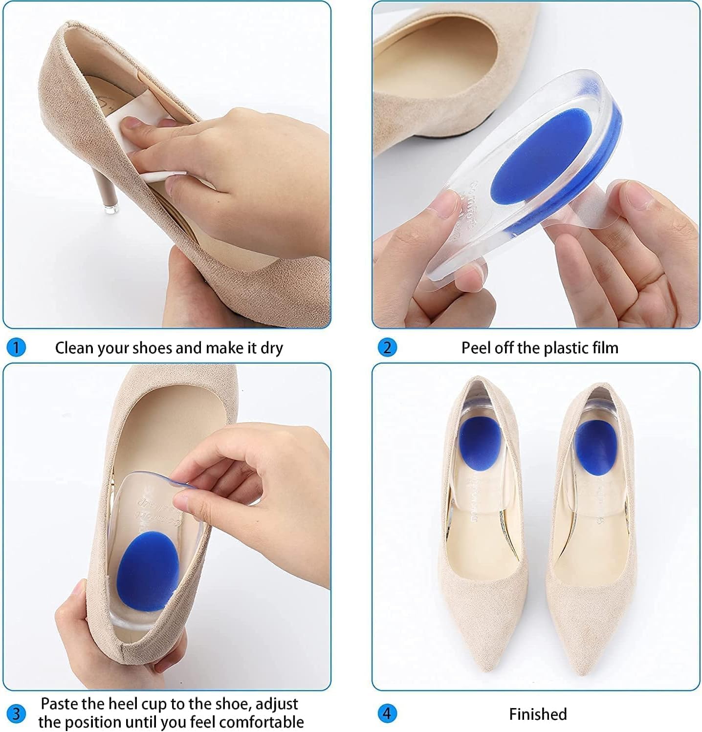 كعب طبي من السيليكون للأحذية مضاد للصدمات مناسب للارتداء اليومي والأنشطة الرياضية - الصورة 7