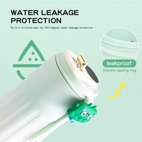 مج حراري استانليس ستيل 460 ملي بشاشة تاتش لعرض درجة الحرارة وغطاء محكم الغلق للخروج والرحلات - الصورة 2