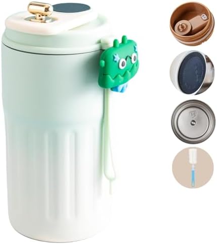 مج حراري استانليس ستيل 460 ملي بشاشة تاتش لعرض درجة الحرارة وغطاء محكم الغلق للخروج والرحلات - الصورة 8