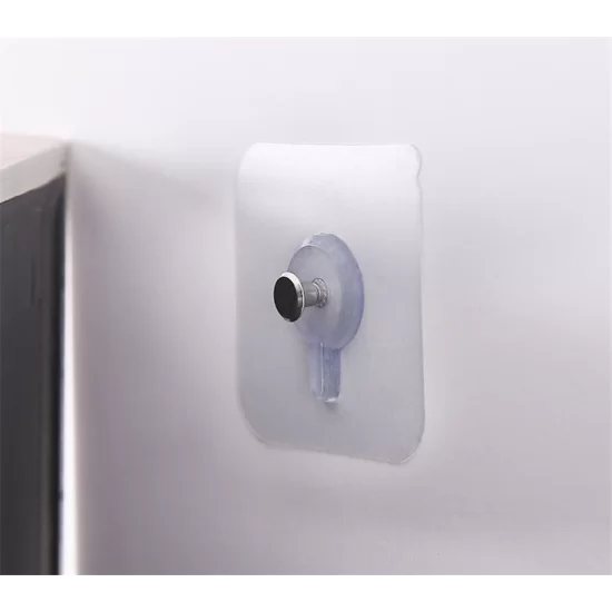 طقم 5 قطع هوك شفاف ذاتي اللصق بديل للمسامير لتعليق أدوات الحمام والمطبخ - الصورة 4