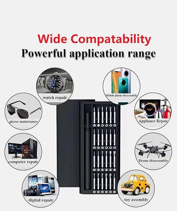 طقم رؤوس مفكات مغناطيسي 24 قطعة متعدد الاستخدام - الصورة 6