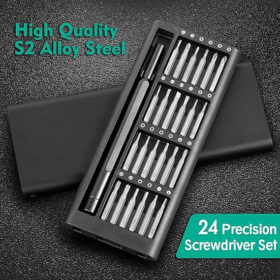 طقم رؤوس مفكات مغناطيسي 24 قطعة متعدد الاستخدام