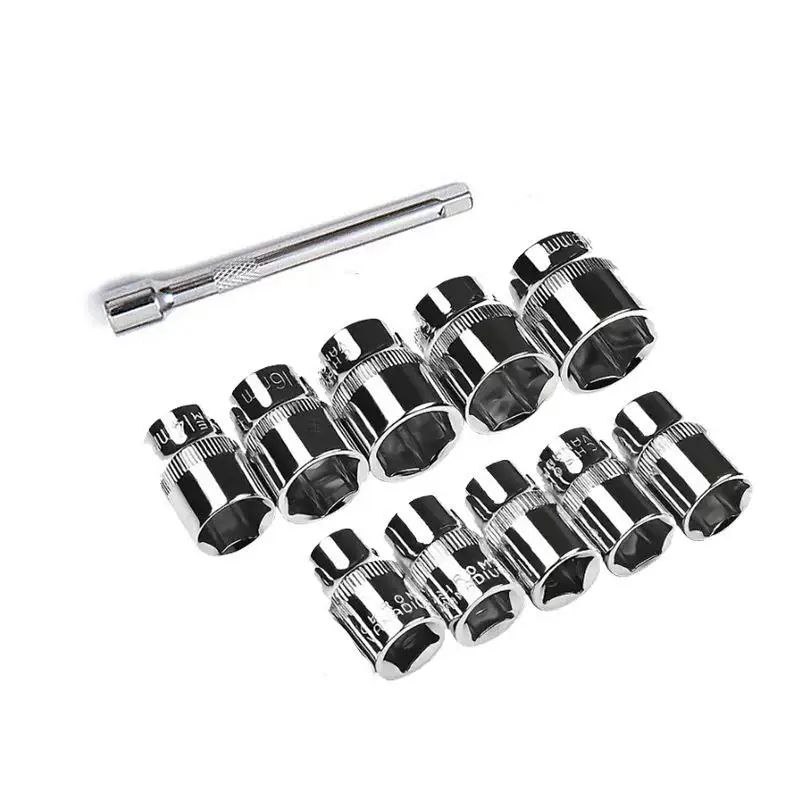 طقم مفاتيح ربط مع سقاطة ب 10 رؤوس قابلة للتبديل - الصورة 3