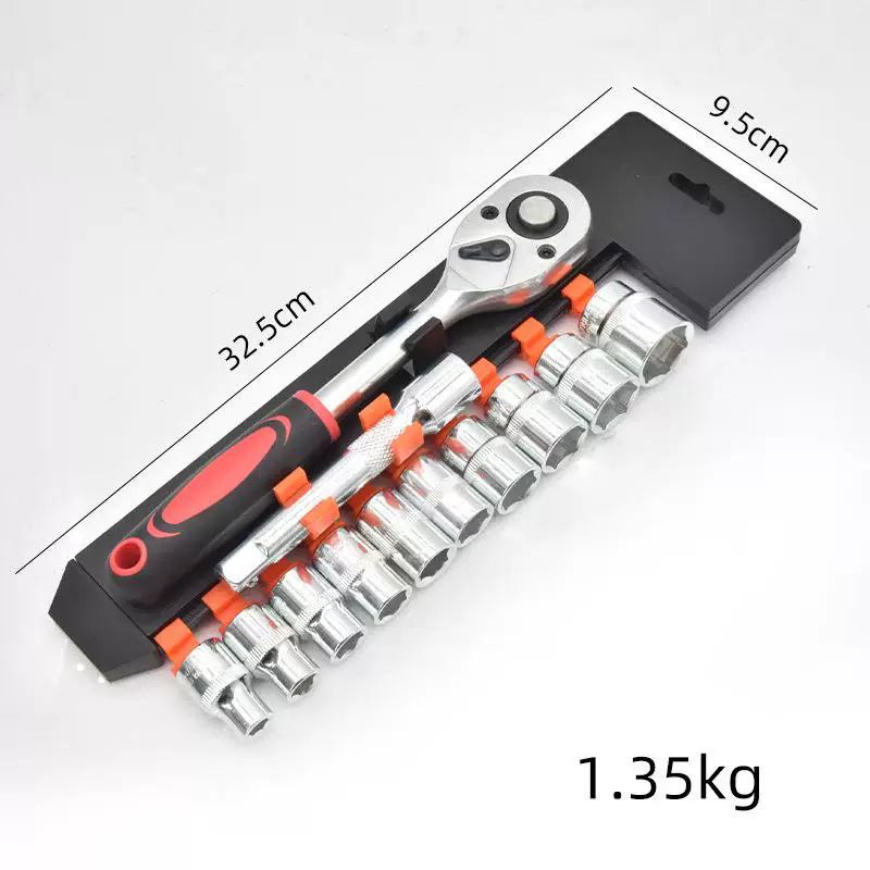 طقم مفاتيح ربط مع سقاطة ب 10 رؤوس قابلة للتبديل - الصورة 4