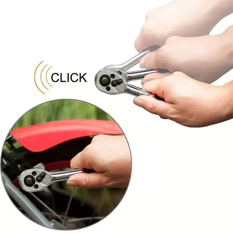 طقم مفاتيح ربط مع سقاطة ب 10 رؤوس قابلة للتبديل - الصورة 7