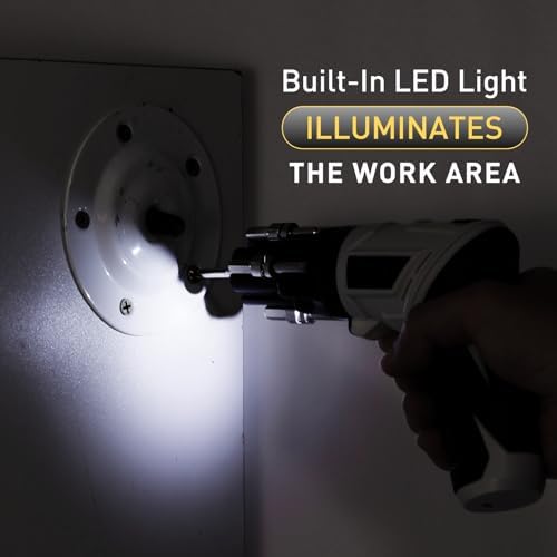 طقم مفك كهربائي لاسلكي 25 قطعة بتصميم مقبض قابل للدوران 180 درجة _ بيو اس بي للشحن - الصورة 5