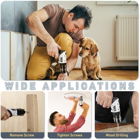 طقم مفك كهربائي لاسلكي 25 قطعة بتصميم مقبض قابل للدوران 180 درجة _ بيو اس بي للشحن - الصورة 6