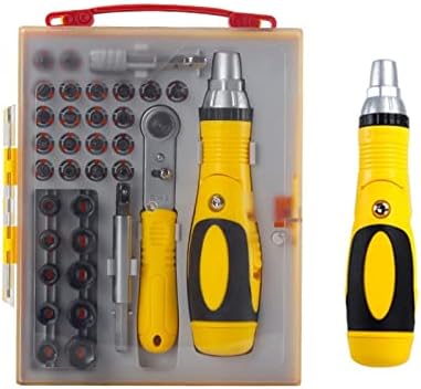 طقم مفكات براغي دقيق 36 قطعة برأس مغناطيسي ومقبض مانع للانزلاق