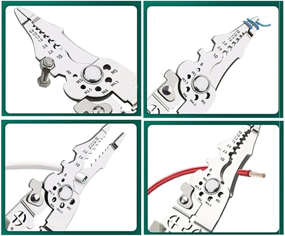 كماشة 4 في 1 لتقطيع وتجعيد وربط الأسلاك والكابلات - الصورة 4