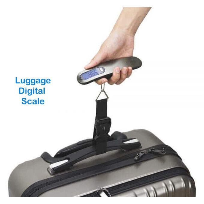 ميزان ديجيتال محمول لوزن شنط السفر بشاشة رقمية سهلة القراءة و بخاصية عرض درجة الحراره - الصورة 4