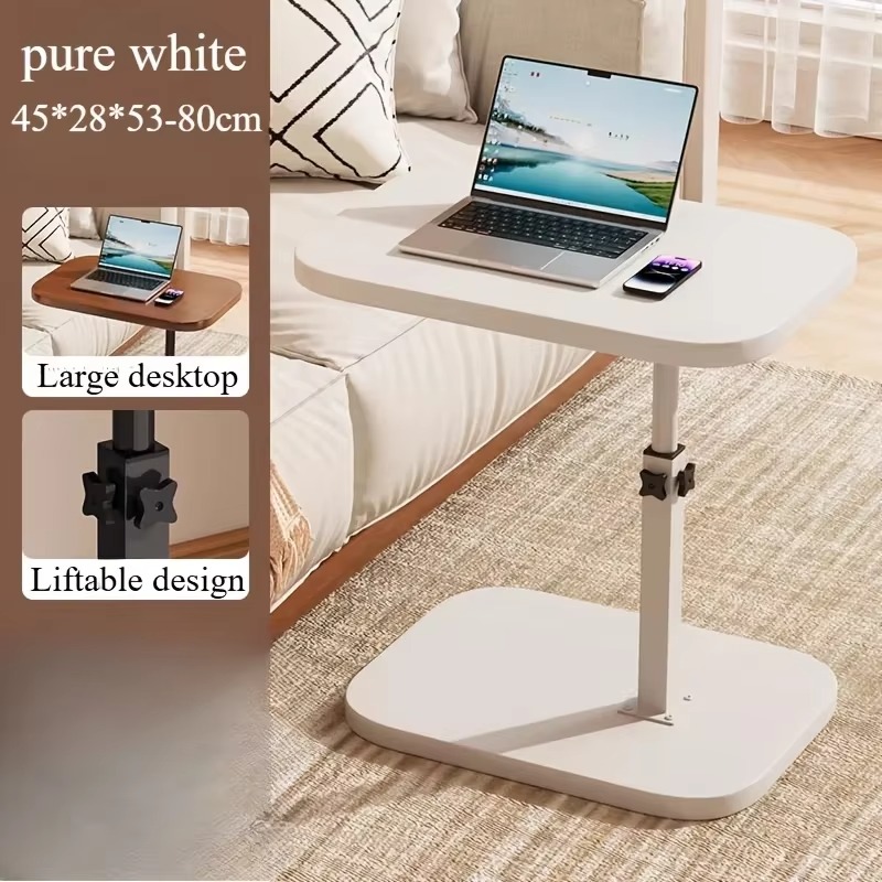 ترابيزة جانبية قابلة للطي تدور بزاوية 360 درجة وقابلة لتعديل الارتفاع لغرف النوم والمعيشة - الصورة 4