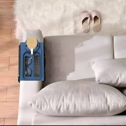 حامل اكواب سيليكون لمسند يد الكنبة مع جيوب جانبية لحمل الموبايل والريموت