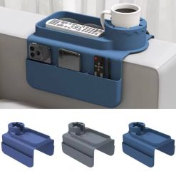 Alternative view of حامل اكواب سيليكون لمسند يد الكنبة مع جيوب جانبية لحمل الموبايل والريموت