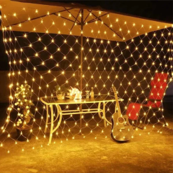 Alternative view of ستارة ليد شبكية بإضاءة ورم مع 9 سرعات تشغيل لتجديد ديكور رمضان