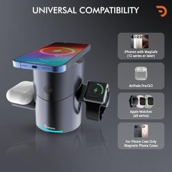 Alternative view of شاحن وايرليس ماجنتيك تاتش  3 * 1 للموبايل والايربودز وسمارت واتش