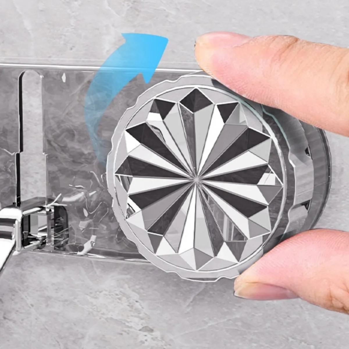 شماعة حوائط أكريليك شفاف ب 5 هوك لتعليق الملابس والحقائب - الصورة 6