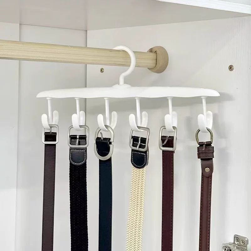 شماعة دولاب ب 6 هوك لتعليق الملابس الخفيفة والشنط والأحزمة - الصورة 5