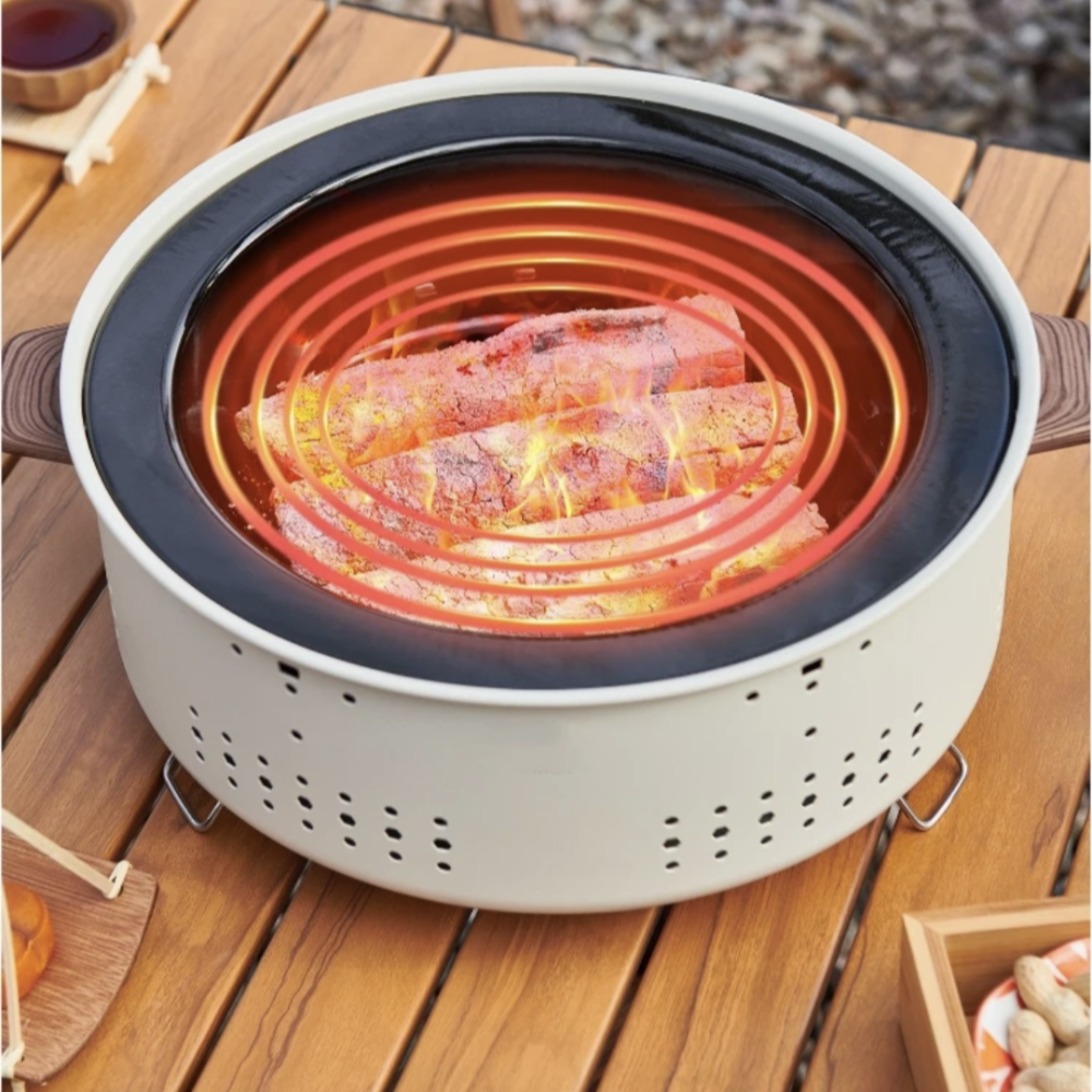 شواية فحم محمولة متعددة الاستخدامات مناسبة للسفر والتخييم - الصورة 3