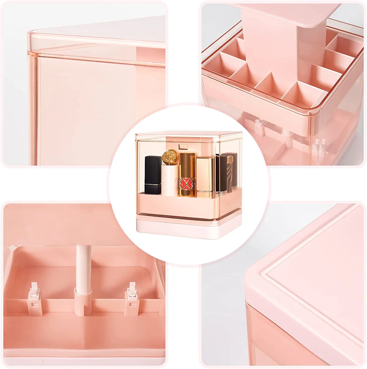 صندوق منظم للميكاب 12 خانة بتصميم فتح وغلق بالضغط - الصورة 6