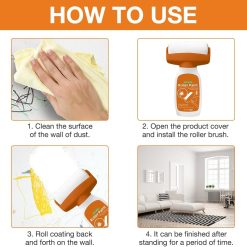 Alternative view of فرشاه رول دهان 500 جرام  لإصلاح دهان الحوائط والسيراميك والبورسلين