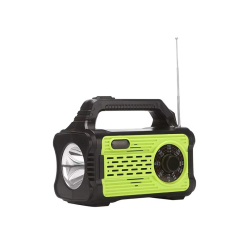 Alternative view of كشاف طوارئ يعمل بالطاقة الشمسية 4 *1مع راديو وباور بانك ومشغل بلوتوث