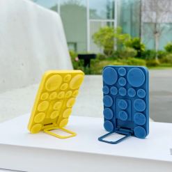 Alternative view of هولدر سيليكون بابلز لتثبيت الموبايل على الزجاج وقت التصوير مع مسند قابل للطي