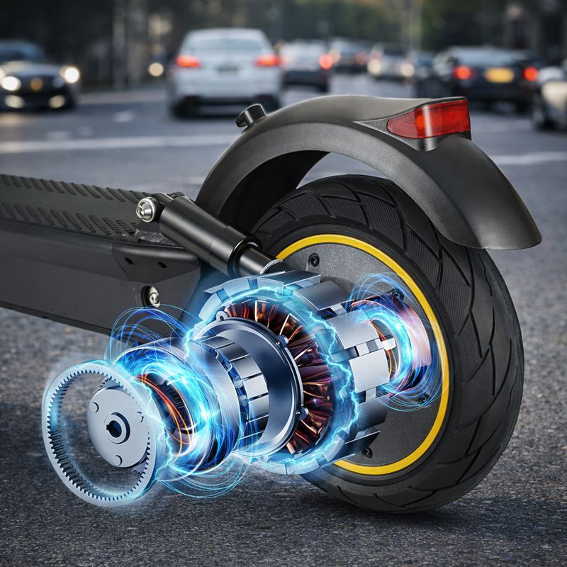 سكوتر كهربائي للتنقل السريع بشاشة ديجيتال للتحكم الكامل أثناء القيادة - الصورة 5