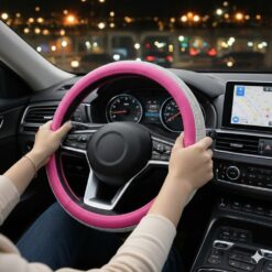 Alternative view of غطاء دريكسيون جلد مزين بالماس مانع للانزلاق لراحة اليد اثناء القيادة