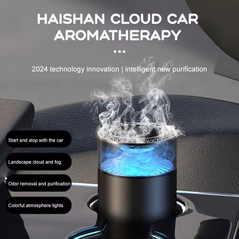 فواحة سيارة تاتش بالوان مختلفة مع يو اس بي للشحن - الصورة 5