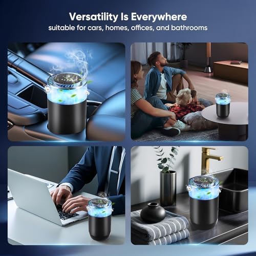 فواحة سيارة تاتش بالوان مختلفة مع يو اس بي للشحن - الصورة 11