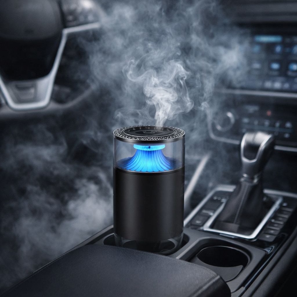 فواحة سيارة تاتش بالوان مختلفة مع يو اس بي للشحن - الصورة 3