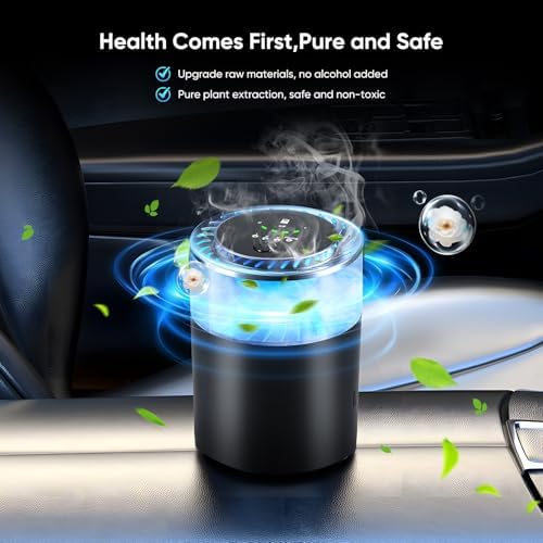 فواحة سيارة تاتش بالوان مختلفة مع يو اس بي للشحن - الصورة 4