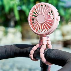 مروحة ثلاثيه الأرجل 3 سرعات قابلة لإعادة الشحن وآمنة للأطفال