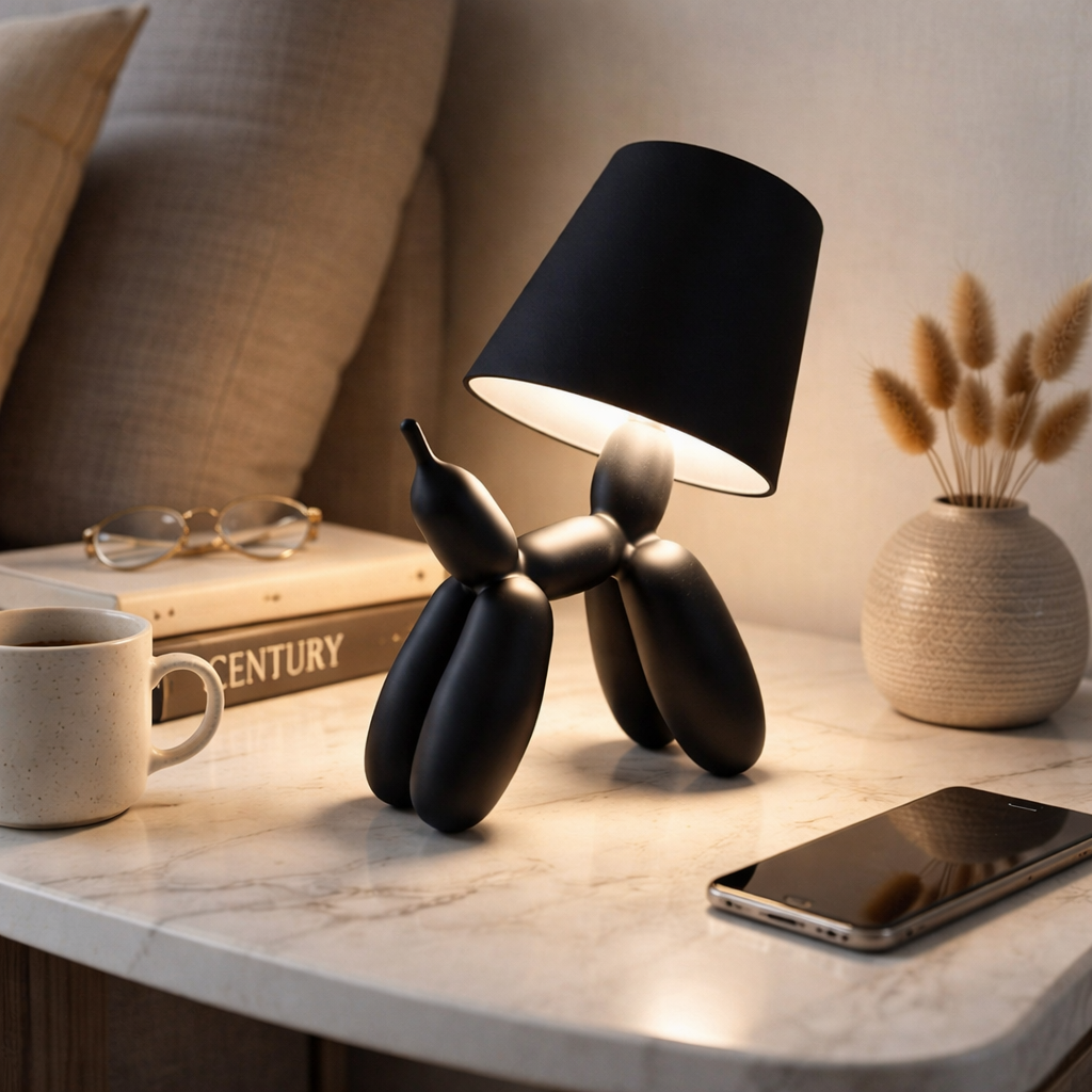 اباجورة تاتش علي شكل كلب لطيف ب 3 الوان مختلفة قابلة لاعادة الشحن بيو اس بي - الصورة 6