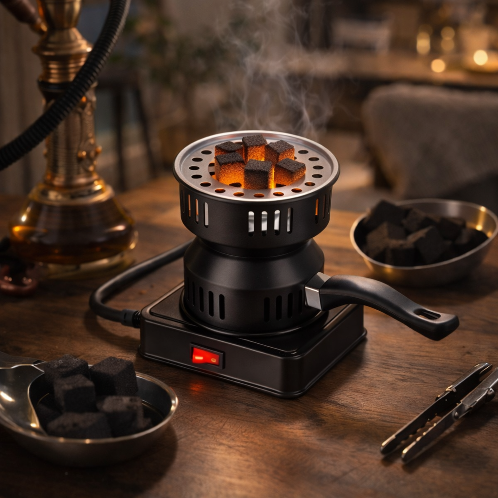جهاز اشعال الفحم الكهربائي للشوي وقت الرحلات والتخييم 500 واط - الصورة 2