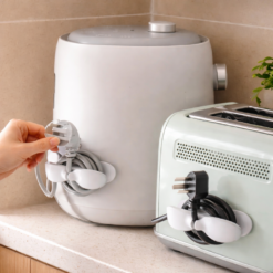 Alternative view of عرض 3 منظم الاسلاك والكابلات للادوات والاجهزة الكهربائية بلزق دبل فيس قوي