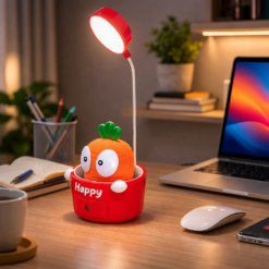 Alternative view of وناسة مكتب علي شكل جزرة بثلاث درجات اضاءة قابل لإعادة الشحن بيو اس بي