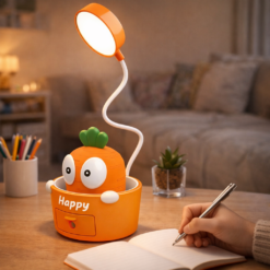 وناسة مكتب علي شكل جزرة بثلاث درجات اضاءة قابل لإعادة الشحن بيو اس بي