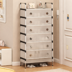 Alternative view of جزامة 6 أرفف بقوائم معدن مع غطاء لحماية الأحذية من الأتربة