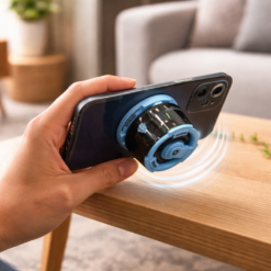 Alternative view of سبيكر لاسلكي مغناطيسي ميني مع اضاءة ار جي بي قابل للشحن بقوة 5 فولت