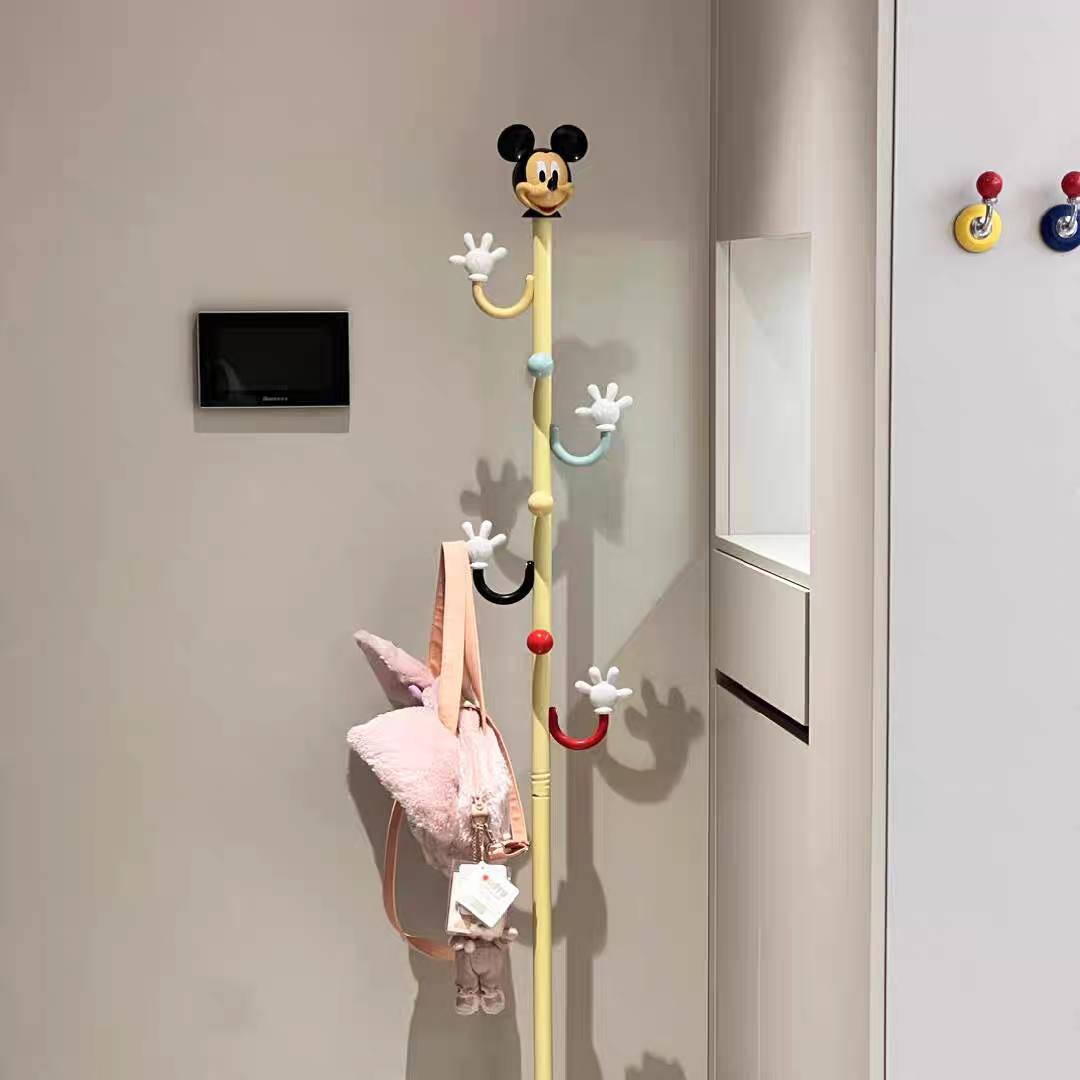 شماعة ملابس بتصميم يد ميكي ماوس لتعليق الملابس والشنط والكابات لغرف الاطفال - الصورة 4